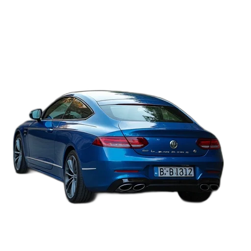 car, photorealistic, 3d render, blue transparent PNG cut-out