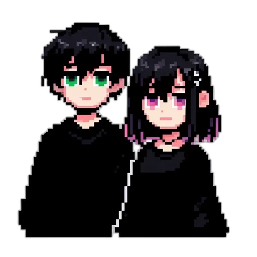 mask, pixel art, anime, vaporwave transparent PNG cut-out