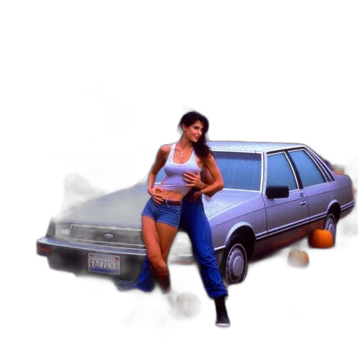 car, weapon, concept art, pixel art transparent PNG cut-out