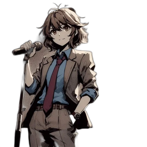 staff, jacket, weapon, concept art transparent PNG cut-out