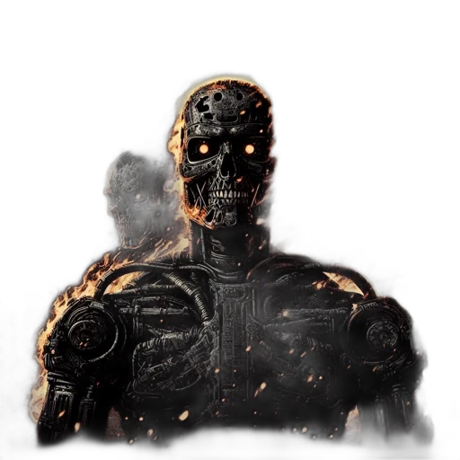 robot, mask, face, creature transparent PNG cut-out