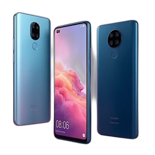 pastel, blue, new, huawei transparent PNG cut-out