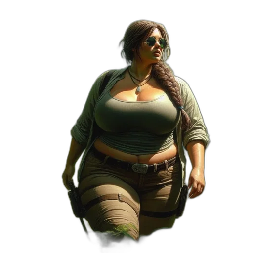 jacket, dress, weapon, staff transparent PNG cut-out
