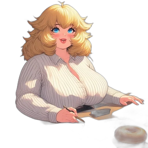 food, dress, staff, hair transparent PNG cut-out