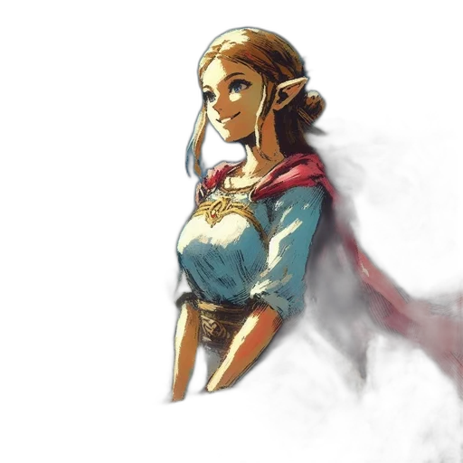 dress, face, staff, crown transparent PNG cut-out