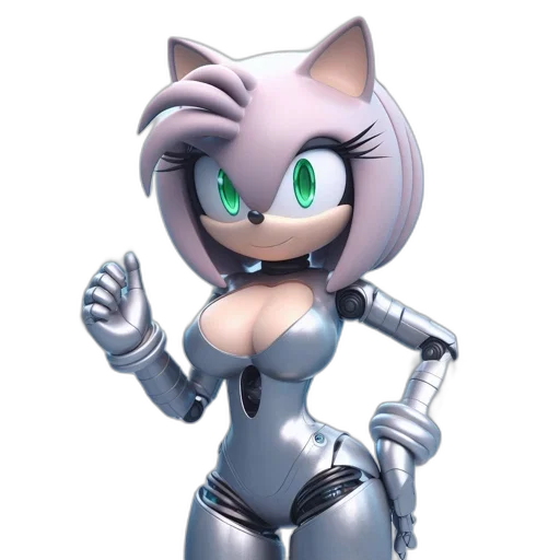 robot, animal, weapon, 3d render transparent PNG cut-out
