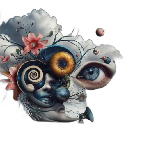 mask, face, creature, concept art transparent PNG cut-out