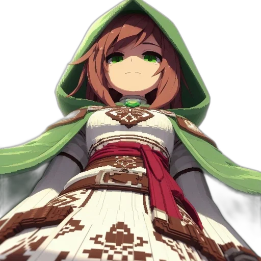 dress, face, staff, mask transparent PNG cut-out