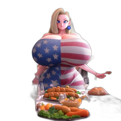food, dress, 3d render, concept art transparent PNG cut-out