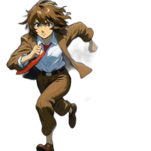 jacket, staff, weapon, animal transparent PNG cut-out