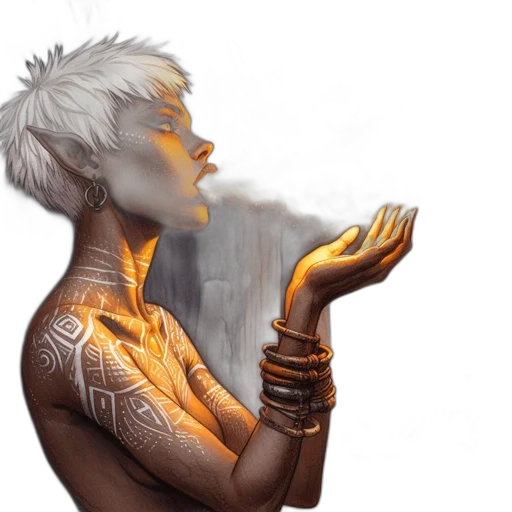 fantasy art, concept art, watercolor, photorealistic transparent PNG cut-out