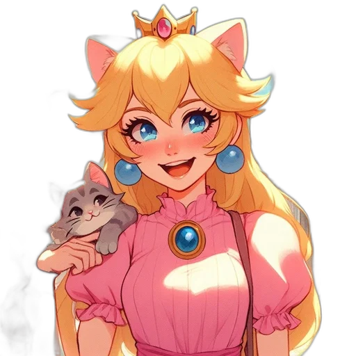 crown, dress, animal, staff transparent PNG cut-out