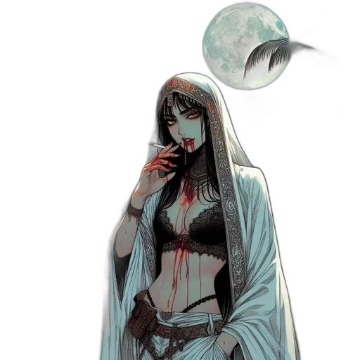 dress, comic book art, concept art, fantasy art transparent PNG cut-out