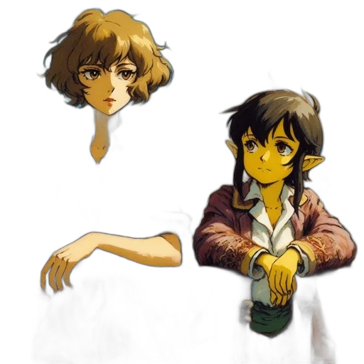 mask, concept art, pixel art, anime transparent PNG cut-out