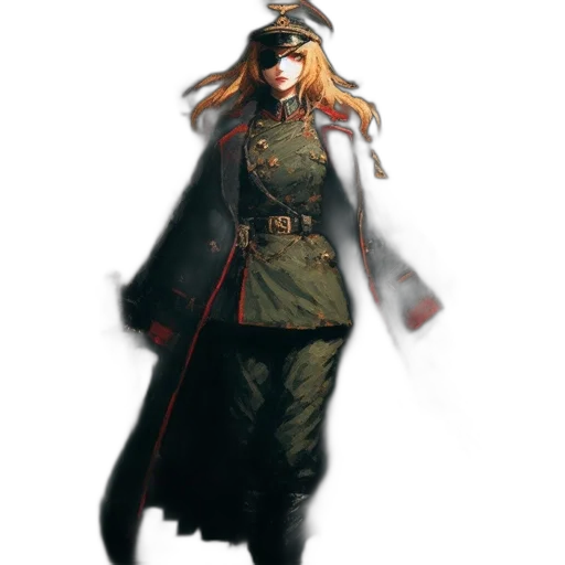staff, hat, weapon, jacket transparent PNG cut-out