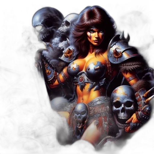 concept art, fantasy art, comic book art, photorealistic transparent PNG cut-out