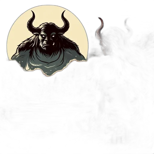 dragon, mask, staff, fantasy art transparent PNG cut-out