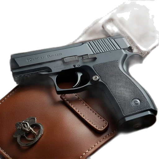 weapon, photorealistic, 3d render, magazine transparent PNG cut-out