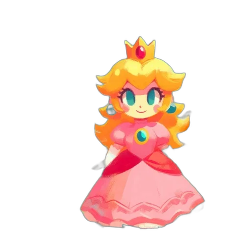 crown, dress, staff, creature transparent PNG cut-out