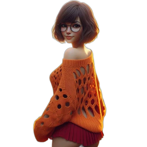 dress, jacket, 3d render, photorealistic transparent PNG cut-out