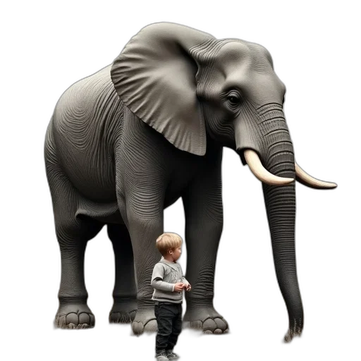 animal, creature, 3d render, concept art transparent PNG cut-out