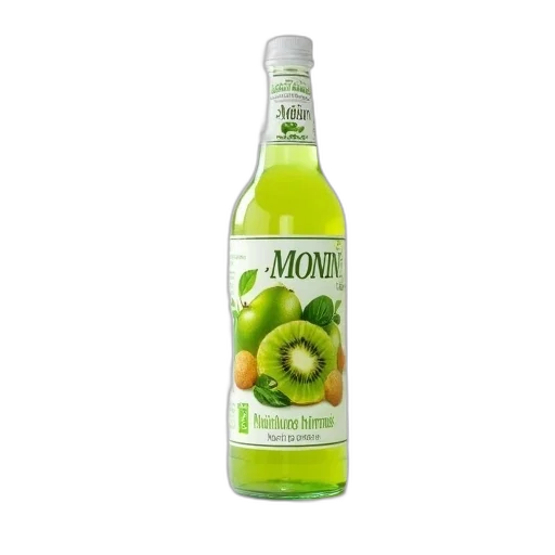 bottle, food, green, kiwi transparent PNG cut-out