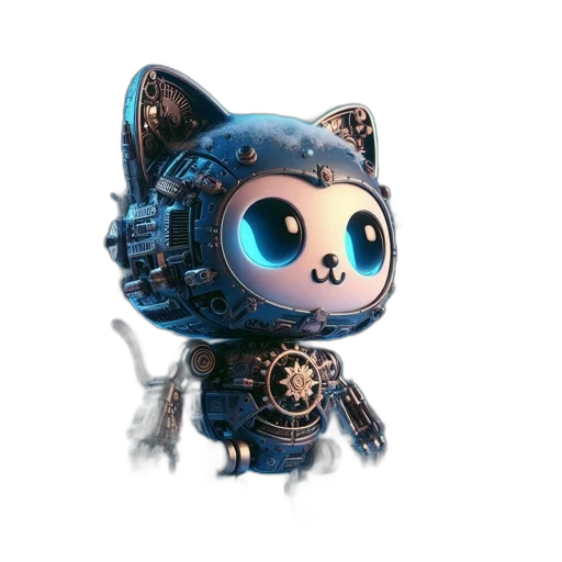 robot, staff, creature, concept art transparent PNG cut-out