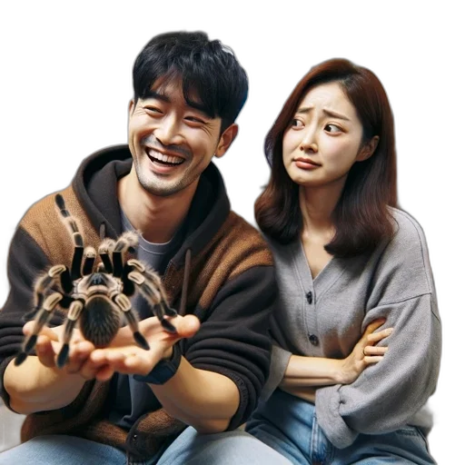 forest, two, people, pose transparent PNG cut-out