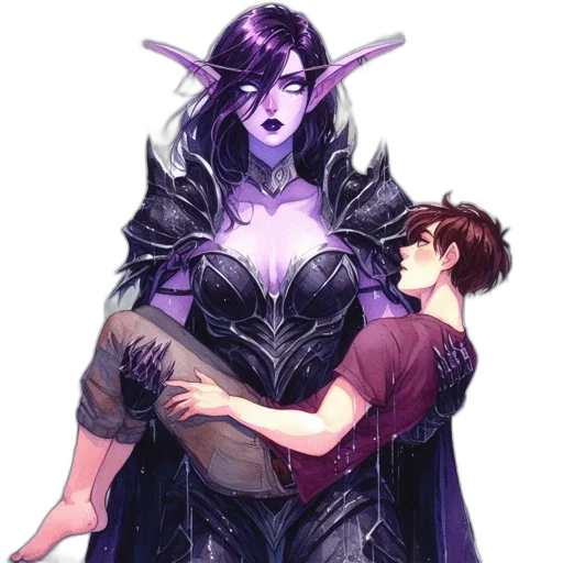 dress, staff, fantasy art, concept art transparent PNG cut-out