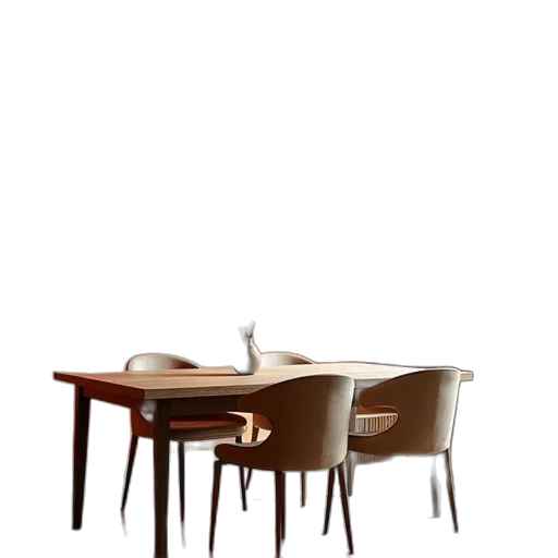 furniture, 3d render, photorealistic, earth tones transparent PNG cut-out