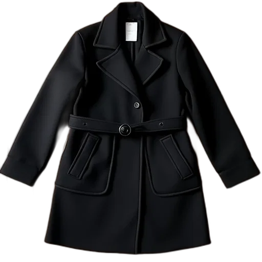 jacket, dark, monochrome, black transparent PNG cut-out