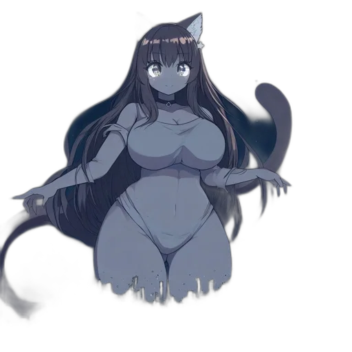 creature, dress, staff, animal transparent PNG cut-out
