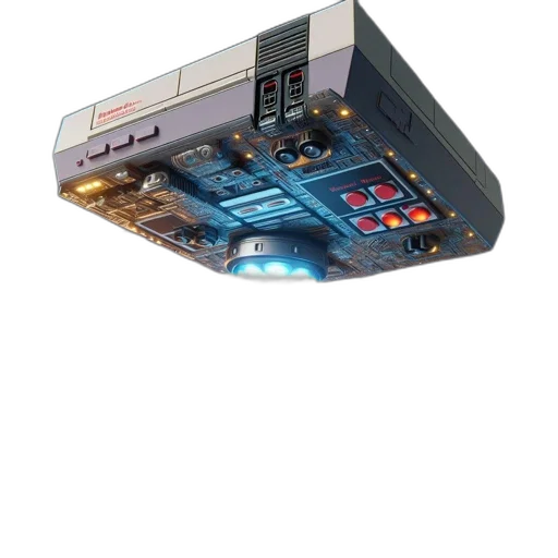 robot, weapon, cyberpunk, 3d render transparent PNG cut-out