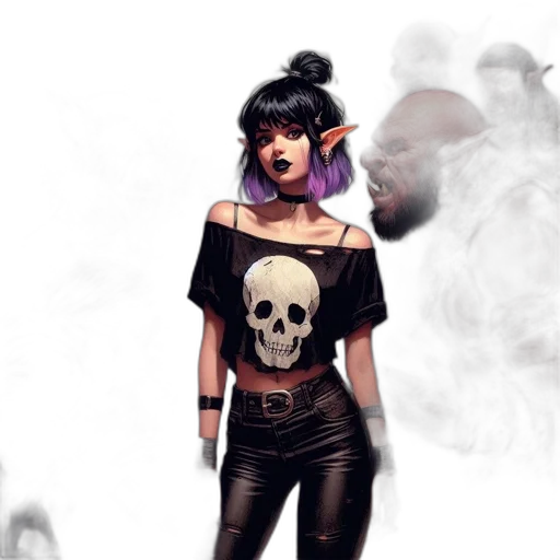 fantasy art, concept art, comic book art, pixel art transparent PNG cut-out
