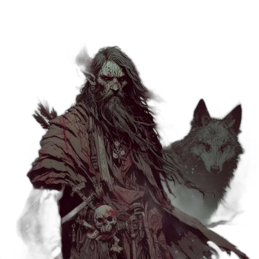 creature, staff, weapon, mask transparent PNG cut-out