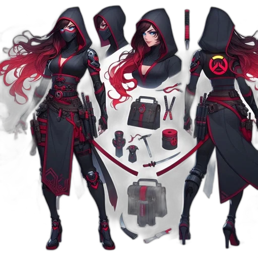 concept art, fantasy art, cyberpunk, comic book art transparent PNG cut-out