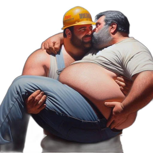 concept art, photorealistic, two, men transparent PNG cut-out