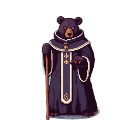 staff, concept art, pixel art, fantasy art transparent PNG cut-out