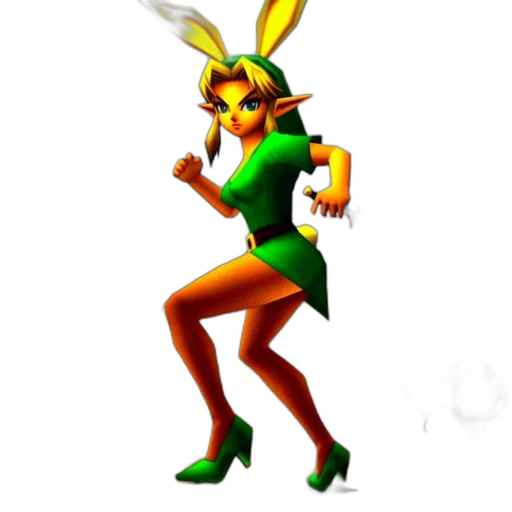 animal, dress, staff, weapon transparent PNG cut-out