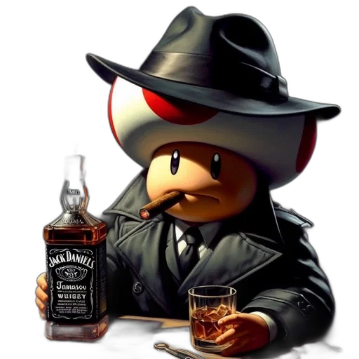 hat, bottle, pixel art, concept art transparent PNG cut-out