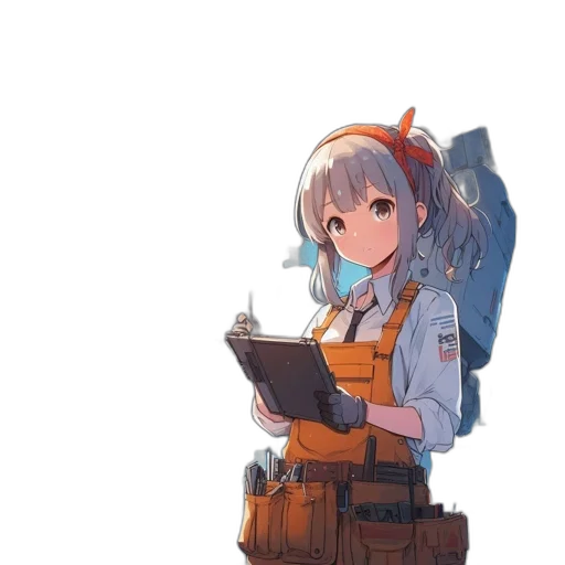 robot, staff, weapon, jacket transparent PNG cut-out