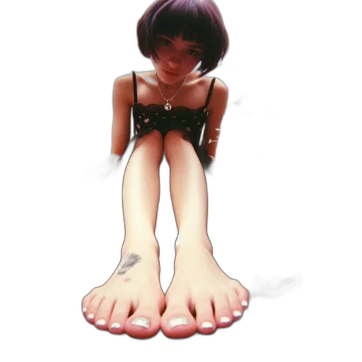 shoes, creature, dress, hair transparent PNG cut-out