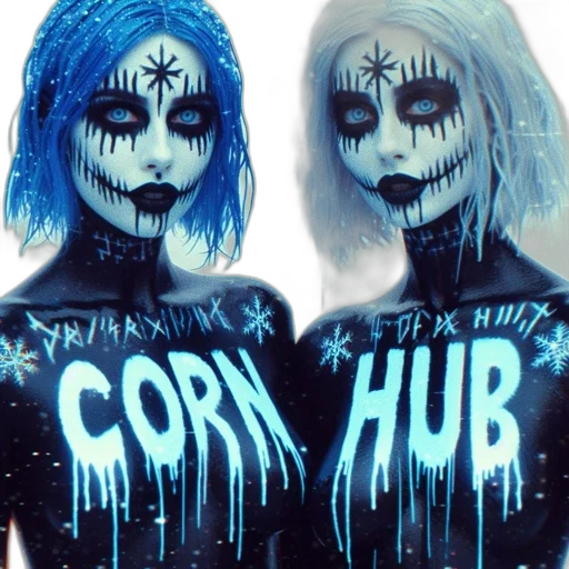 blue, two, women, striking transparent PNG cut-out