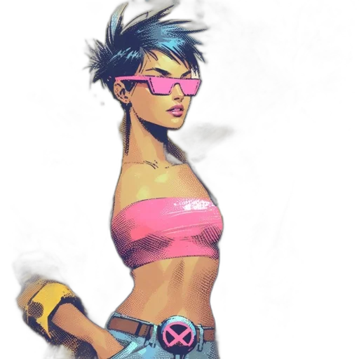 comic book art, concept art, cyberpunk, fantasy art transparent PNG cut-out