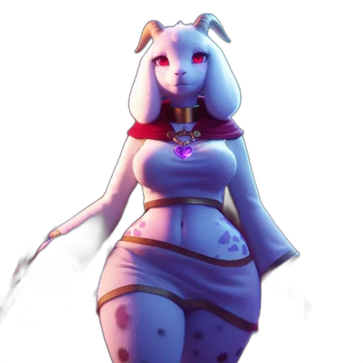 dress, staff, robot, creature transparent PNG cut-out