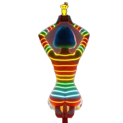 dress, bottle, jewelry, staff transparent PNG cut-out