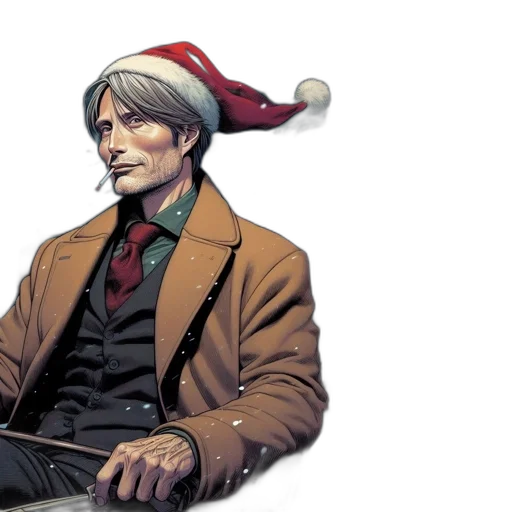 hat, concept art, comic book art, man transparent PNG cut-out