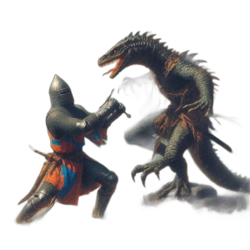 dragon, creature, weapon, sword transparent PNG cut-out