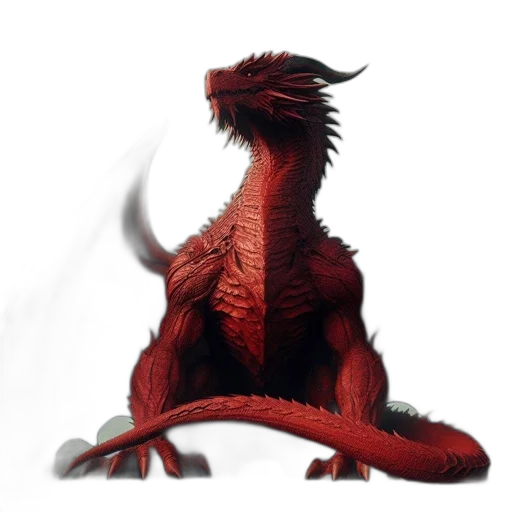 dragon, creature, animal, staff transparent PNG cut-out