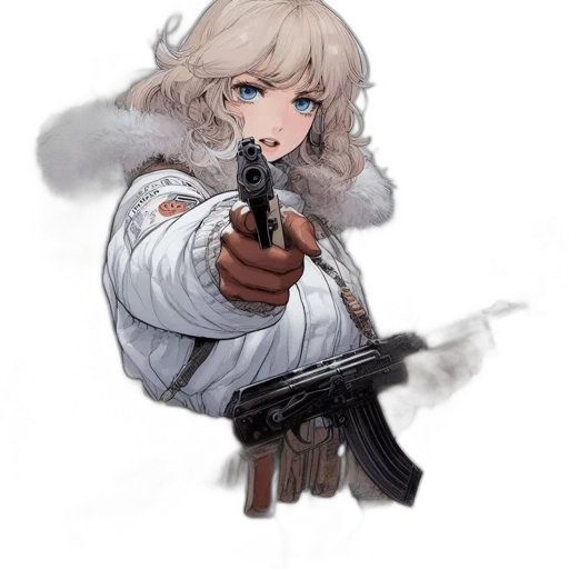 weapon, staff, jacket, animal transparent PNG cut-out
